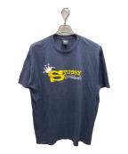 stussyステューシー）の古着「プリントTシャツ」｜ネイビー