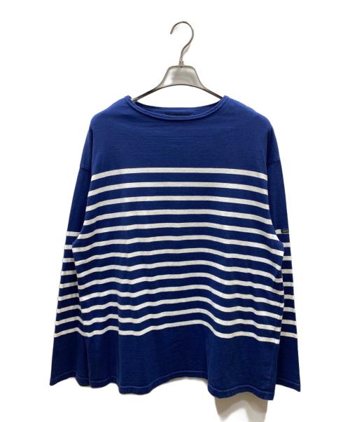 OUTIL（ウティ）OUTIL (ウティ) バスクシャツ ブルー×ホワイト サイズ:3の古着・服飾アイテム