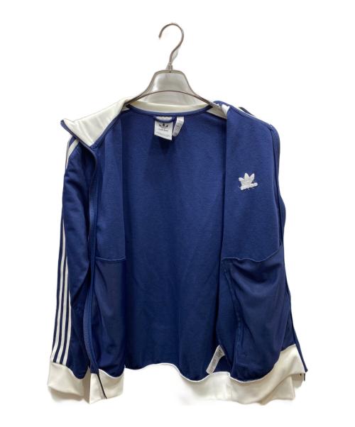 adidas（アディダス）adidas (アディダス) ベッケンバウアー トラックジャケット ネイビー×ホワイト サイズ:XLの古着・服飾アイテム