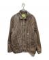TCB JEANS（ティーシービー ジーンズ）の古着「Cathatt Chore Coat Stripe ストライプチョアコート」｜ブラウン×ネイビー