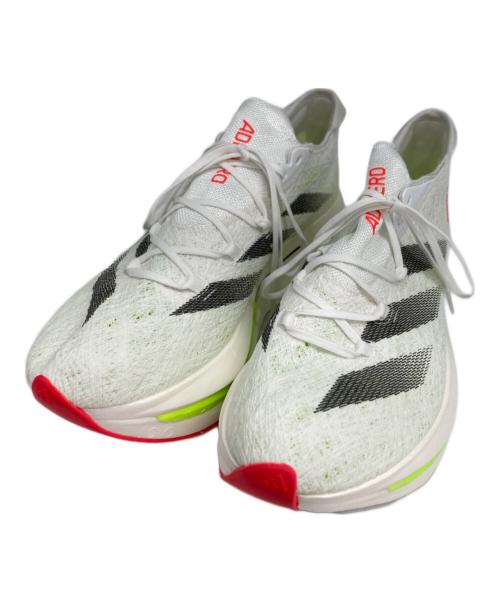 adidas（アディダス）adidas (アディダス) ランニングシューズ メンズ アディゼロ プライム X 2.0 STRUNG ホワイト×グリーン サイズ:30.5の古着・服飾アイテム