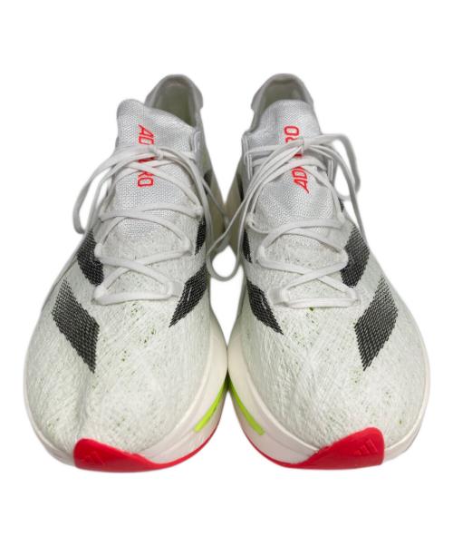 adidas（アディダス）adidas (アディダス) ランニングシューズ メンズ アディゼロ プライム X 2.0 STRUNG ホワイト×グリーン サイズ:30.5の古着・服飾アイテム