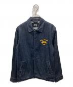 stussyステューシー）の古着「International Tribe デニムジャケット」｜インディゴ