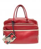 PRADAプラダ）の古着「レザーボーリングバッグ」｜レッド