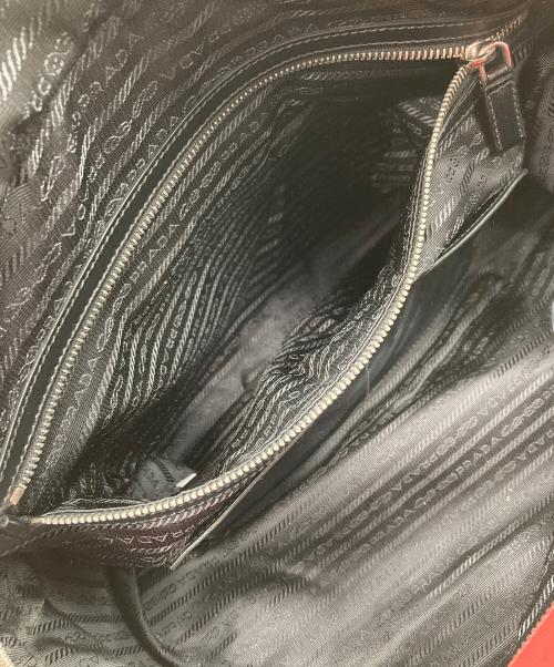 PRADA（プラダ）PRADA (プラダ) レザーボーリングバッグ レッドの古着・服飾アイテム