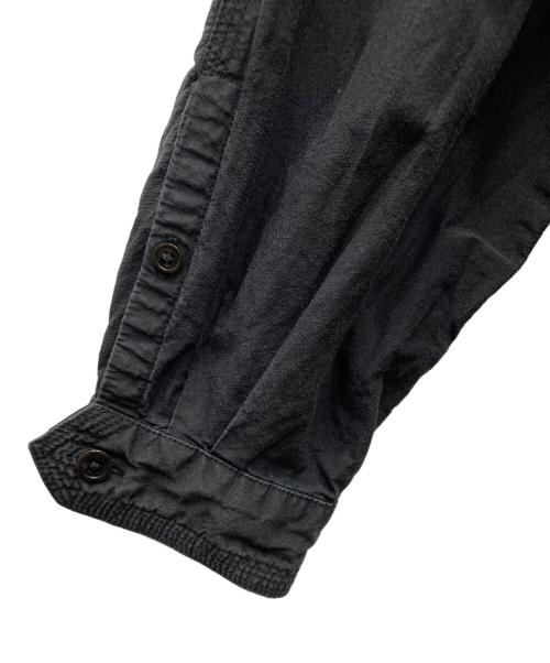 SARTO（サルト）SARTO (サルト) SILK COTTON PLAIN OVER SHIRT シルクコットンプレーンオーバーシャツ ブラック サイズ:Lの古着・服飾アイテム