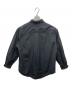 SARTO (サルト) SILK COTTON PLAIN OVER SHIRT シルクコットンプレーンオーバーシャツ ブラック サイズ:L：17000円