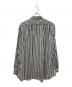BRU NA BOINNE (ブルーナボイン) ストライプシャツ ホワイト×ブラック サイズ:XL：8000円