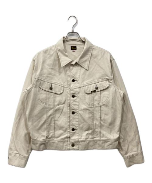 BACKERS（バッカーズ）Backers (バッカーズ) 刺繍コットンワークジャケット アイボリー サイズ:40の古着・服飾アイテム