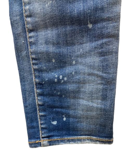 DSQUARED2（ディースクエアード）DSQUARED2 (ディースクエアード) ダメージ加工デニムパンツ ブルー サイズ:42の古着・服飾アイテム