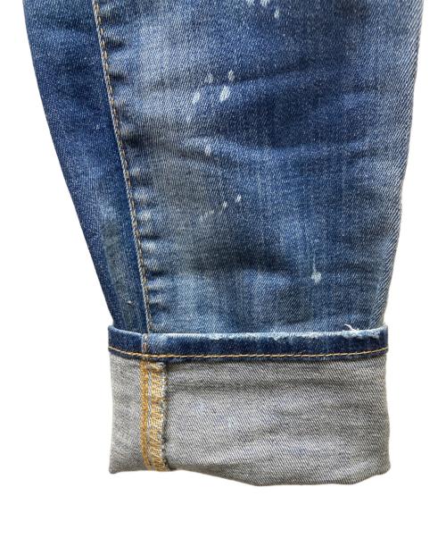 DSQUARED2（ディースクエアード）DSQUARED2 (ディースクエアード) ダメージ加工デニムパンツ ブルー サイズ:42の古着・服飾アイテム