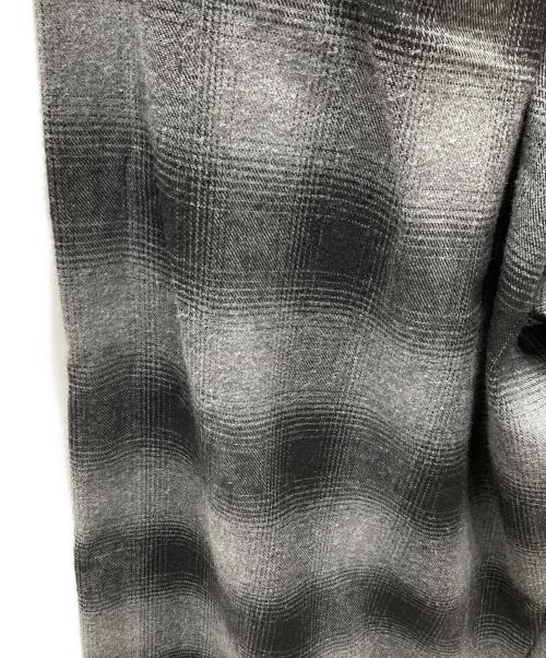 MAISON SPECIAL（メゾンスペシャル）MAISON SPECIAL (メゾンスペシャル) Plaid Pattern Bicolor Denim Pants/チェックドッキングワイドデニムパンツ ブルー×グレー サイズ:38の古着・服飾アイテム