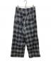 MAISON SPECIAL (メゾンスペシャル) Plaid Pattern Bicolor Denim Pants/チェックドッキングワイドデニムパンツ ブルー×グレー サイズ:38：7000円