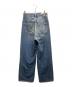 moussy (マウジー) CROSS WAIST WIDE STRAIGHT デニムパンツ ブルー サイズ:SIZE 1：7000円