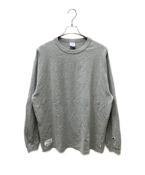 Champion（チャンピオン）Champion (チャンピオン) WTAPS (ダブルタップス) 21SS ChampionL/S T-Shirt ロングスリーブカットソー グレー サイズ:XLの古着・服飾アイテム