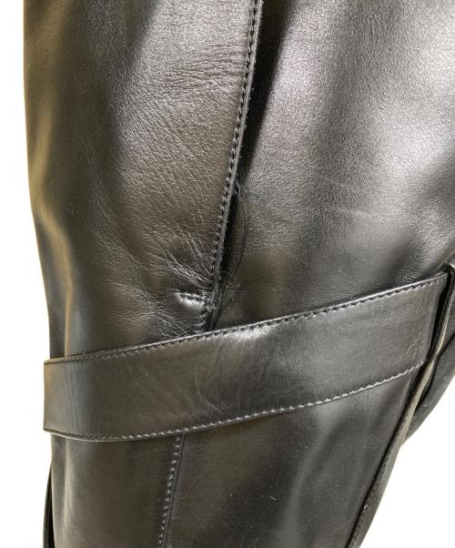 LOUIS VUITTON（ルイ ヴィトン）LOUIS VUITTON (ルイ ヴィトン) クロスベルト デザイン ロングブーツ ブラック サイズ:38 1/2の古着・服飾アイテム