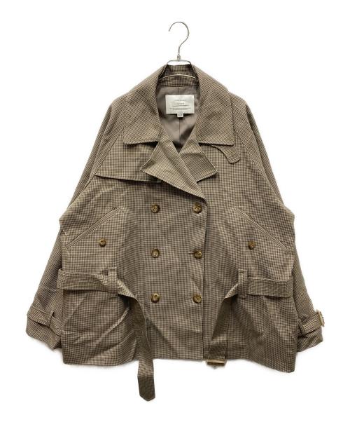 Ameri（アメリ）AMERI (アメリ) DADDY MIDI TRENCH COAT コート ブラウン サイズ:Mの古着・服飾アイテム