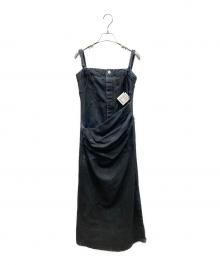 PRANK PROJECT（プランクプロジェクト）の古着「2WAY Lame Denim Dress キャミソールワンピース」｜インディゴ