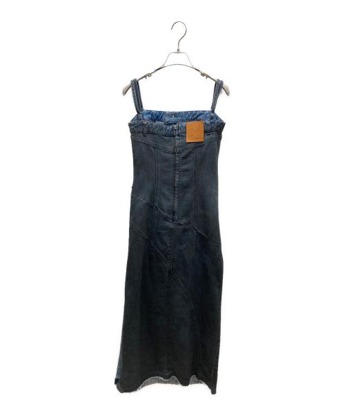 PRANK PROJECT（プランクプロジェクト）PRANK PROJECT (プランクプロジェクト) 2WAY Lame Denim Dress キャミソールワンピース インディゴ サイズ:36の古着・服飾アイテム