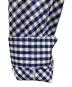 中古・古着 JUNYA WATANABE COMME des GARCONS ((ジュンヤワタナベ コムデギャルソン) 変形ギンガムチェックシャツワンピース ホワイト×ネイビー サイズ:S：8000円