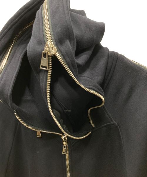ACOUD by CHANU（アクオド バイ チャヌ）ACOUD by CHANU (アクオド バイ チャヌ) ロングジップデザインパーカー ネイビー サイズ:Freeの古着・服飾アイテム