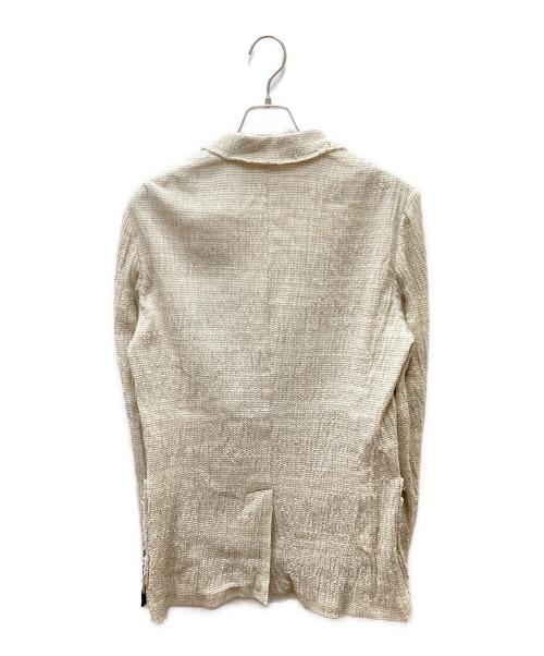 JOHN GALLIANO（ジョンガリアーノ）JOHN GALLIANO (ジョンガリアーノ) デザインコットン ジャケット アイボリー サイズ:50の古着・服飾アイテム