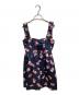 MIU MIU（ミュウミュウ）の古着「ボンボン キャンディ柄 バックジップ シルク ノースリーブワンピース」｜ネイビー