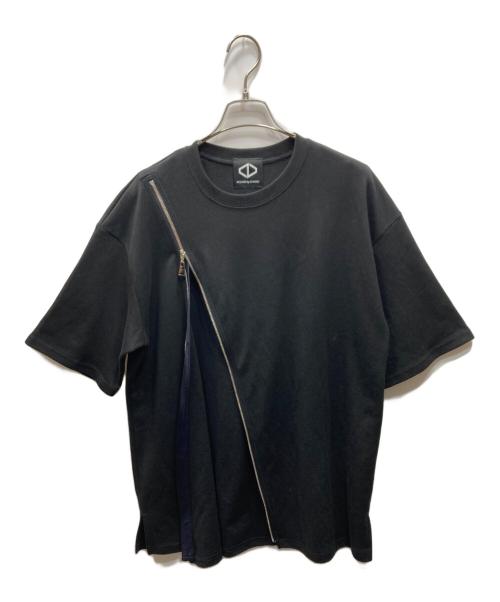ACOUD by CHANU（アクオド バイ チャヌ）ACOUD by CHANU (アクオド バイ チャヌ) ジップデザインTシャツ ブラック サイズ:Freeの古着・服飾アイテム
