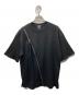 ACOUD by CHANU (アクオド バイ チャヌ) ジップデザインTシャツ ブラック サイズ:Free：7000円