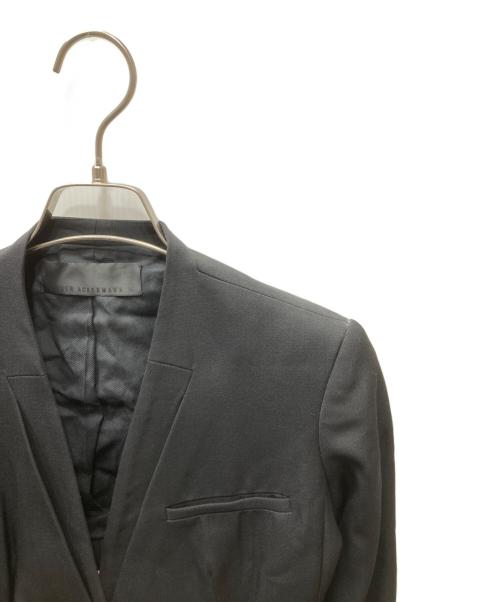 HAIDER ACKERMANN（ハイダーアッカーマン）HAIDER ACKERMANN (ハイダーアッカーマン) 変形ノーカラージャケット ブラック サイズ:36の古着・服飾アイテム