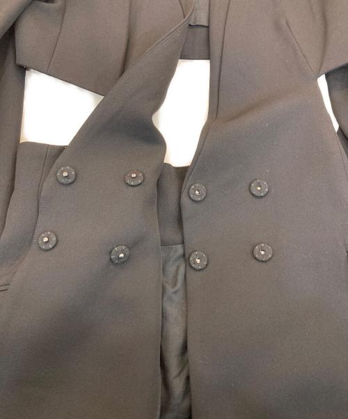 HAIDER ACKERMANN（ハイダーアッカーマン）HAIDER ACKERMANN (ハイダーアッカーマン) 変形ノーカラージャケット ブラック サイズ:36の古着・服飾アイテム