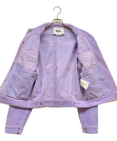 MSGM（エムエスジーエム）MSGM (エムエスジーエム) コーデュロイジャケット パープル サイズ:SIZE 48の古着・服飾アイテム