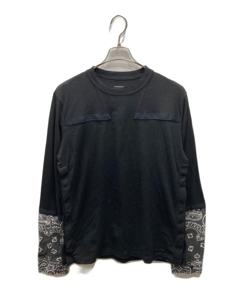 sacai（サカイ）sacai (サカイ) 長袖カットソー ブラック サイズ:3の古着・服飾アイテム