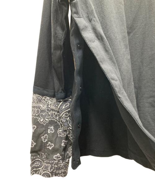 sacai（サカイ）sacai (サカイ) 長袖カットソー ブラック サイズ:3の古着・服飾アイテム