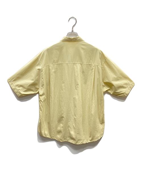AURALEE（オーラリー）AURALEE (オーラリー) WASHED FINX TWILL BIG HALF SLEEVED SHIRTS コットン半袖シャツ イエロー サイズ:4の古着・服飾アイテム