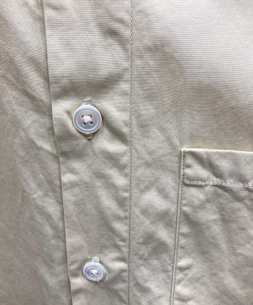 AURALEE（オーラリー）AURALEE (オーラリー) WASHED FINX TWILL BIG HALF SLEEVED SHIRTS コットン半袖シャツ イエロー サイズ:4の古着・服飾アイテム