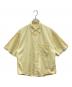 AURALEE（オーラリー）の古着「WASHED FINX TWILL BIG HALF SLEEVED SHIRTS コットン半袖シャツ」｜イエロー