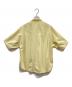 AURALEE (オーラリー) WASHED FINX TWILL BIG HALF SLEEVED SHIRTS コットン半袖シャツ イエロー サイズ:4：10000円