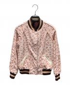 COACHコーチ）の古着「REVERSIBLE SOUVENIR JACKET リバーシブルスーベニアジャケット」｜ピンク