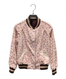COACH（コーチ）の古着「REVERSIBLE SOUVENIR JACKET リバーシブルスーベニアジャケット」｜ピンク