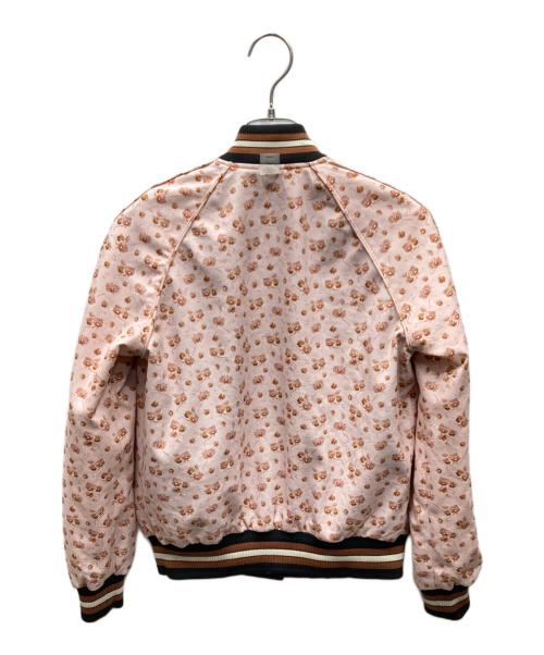 COACH（コーチ）COACH (コーチ) REVERSIBLE SOUVENIR JACKET リバーシブルスーベニアジャケット ピンク サイズ:XSの古着・服飾アイテム