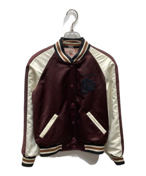 COACH（コーチ）COACH (コーチ) REVERSIBLE SOUVENIR JACKET リバーシブルスーベニアジャケット ピンク サイズ:XSの古着・服飾アイテム