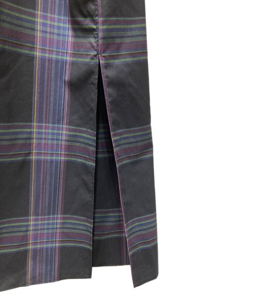 AURALEE（オーラリー）AURALEE (オーラリー) SUPER LIGHT WOOL CHECK MAXI ONE-PIECE ブラックの古着・服飾アイテム