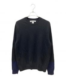 COMME des GARCONS SHIRT（コムデギャルソンシャツ）の古着「ウールニット」｜ブラック×ブルー
