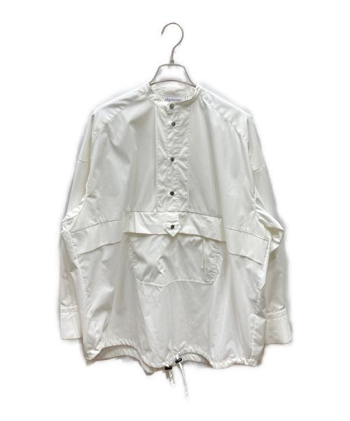 nagonstans（ナゴンスタンス）nagonstans (ナゴンスタンス) ハーフボタン プルオーバーシャツ ホワイト サイズ:Mの古着・服飾アイテム