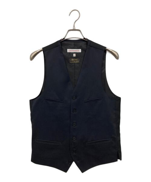 DRESSTERIOR（ドレステリア）DRESSTERIOR (ドレステリア) Super100 ウールジレ ネイビー サイズ:Mの古着・服飾アイテム