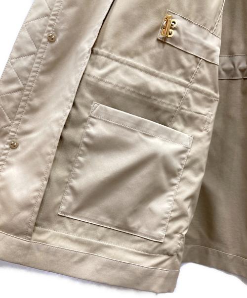 MACKINTOSH LONDON（マッキントッシュ ロンドン）MACKINTOSH LONDON (マッキントッシュ ロンドン) BERWICK メモリーストレッチフーデットブルゾン ベージュ サイズ:40の古着・服飾アイテム