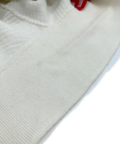 SUPREME（シュプリーム）Supreme (シュプリーム) SEQUIN STRIPE ZIP POLO ポロシャツ ホワイト×イエロー サイズ:XLの古着・服飾アイテム