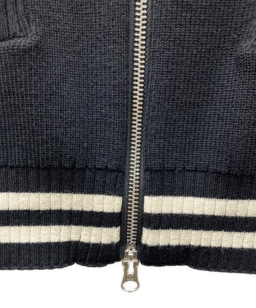 Matin Kim（マーティン・キム）Matin Kim (マーティン・キム) SPELL POINT STRIPE KNIT VEST/ニットベスト ブラック サイズ:Sの古着・服飾アイテム