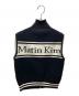Matin Kim (マーティン・キム) SPELL POINT STRIPE KNIT VEST/ニットベスト ブラック サイズ:S：7000円